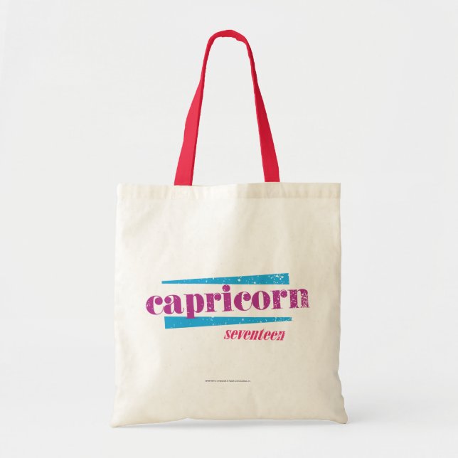 Bolso De Tela Púrpura del Capricornio (Frente)