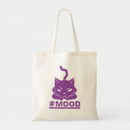 Bolso De Tela Púrpura del gato del #MOOD