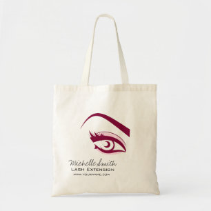 Bolso De Tela Púrpura Ojo pestañas largas Icono de extensión de 