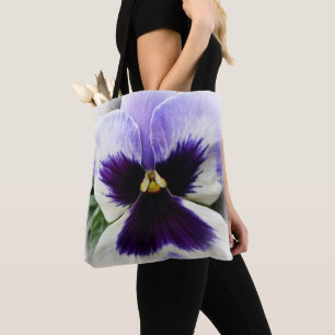 Bolso De Tela púrpura profundo sobre la marsopa blanca