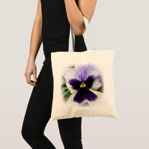 Bolso De Tela púrpura profundo sobre la marsopa blanca
