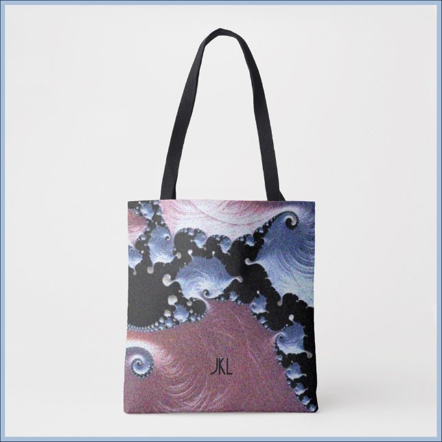 Bolso De Tela Púrpura rosado artístico moderno (Subido por el creador)