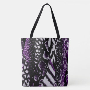 Bolso De Tela Púrpura Safari