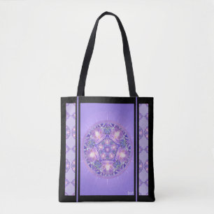 Bolso De Tela Púrpura W1