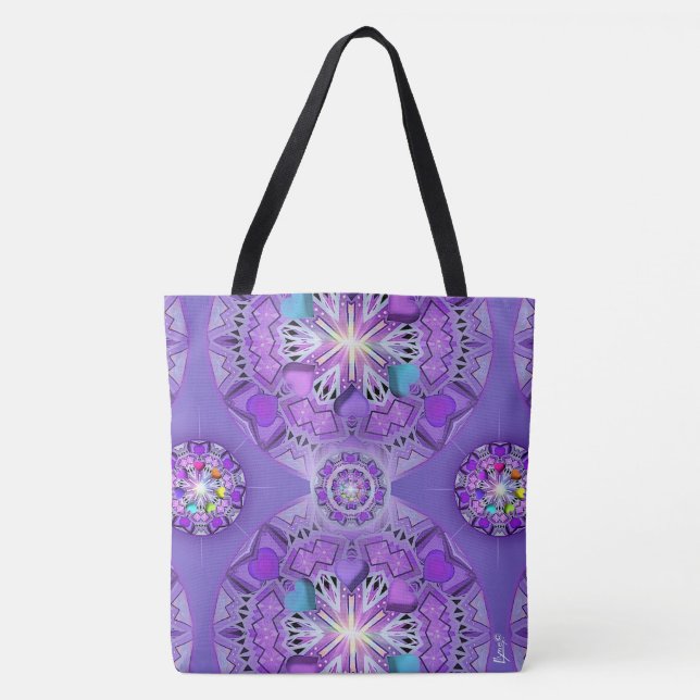 Bolso De Tela Púrpura W2 (Anverso)