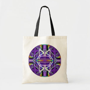 Bolso De Tela Púrpura W3