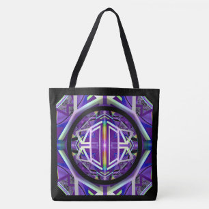 Bolso De Tela Púrpura W3