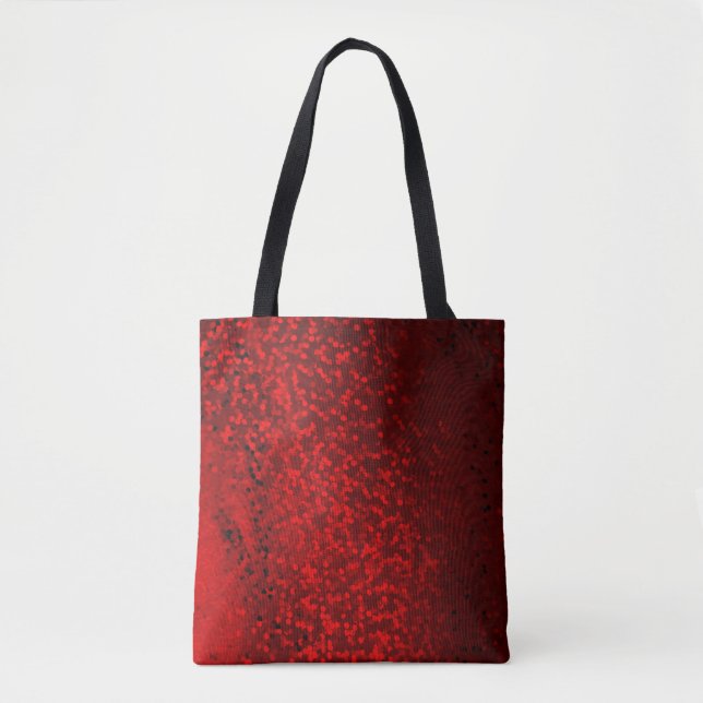 Bolso De Tela Purpurina bokeh sparkke print (Anverso)