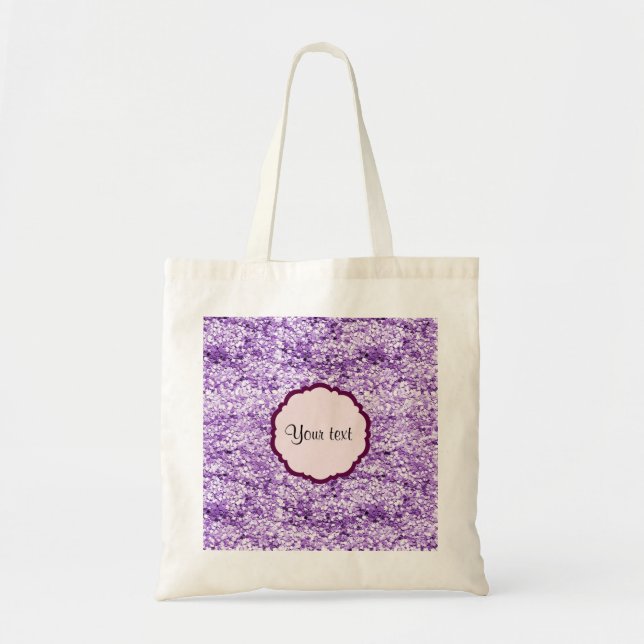 Bolso De Tela Purpurina brillante púrpura (Frente)