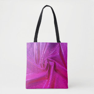 Bolso De Tela Purpurina de brillo secuencial rosa