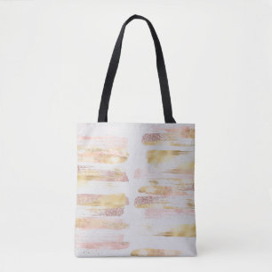 Bolso De Tela Purpurina de color blanco rosado Relieve metalizad