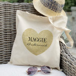 Bolso De Tela Purpurina de la dama de honor - Personalización de<br><div class="desc">Mira más de 200 populares estilos de bolsas de boda de la colección "Boda Tote Bags" de nuestra tienda. Haga clic en "Editar diseño" para que pueda realizar más personalizares. ¡Puedes cambiar el tamaño del tipo de letra, el color del tipo de letra y más! bolsas de boda, bolsos de...</div>