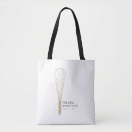Bolso De Tela Purpurina de oro Whisk Bakery