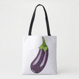 Bolso De Tela Purpurina Eggplant