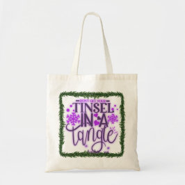 Bolso De Tela purpurina enmarañada