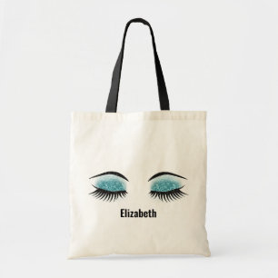 Bolso De Tela Purpurina Eyelashes
