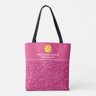 Bolso De Tela Purpurina rosa brillante Personalizado de impresi