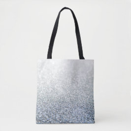 Bolso De Tela Purpurina Tote Bag Silver Shimmer