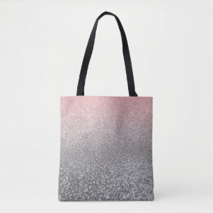 Bolso De Tela Purpurina vintage monograma personalizado brillo r