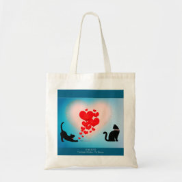 Bolso De Tela Purr Love - Cat Valentine Gift Bag - Be Mind