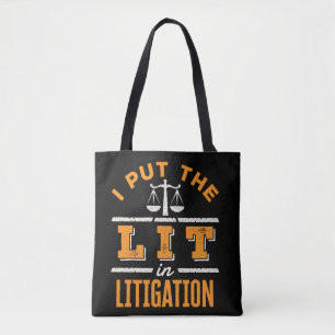 Bolso De Tela Puse la luz en el difamador litigante