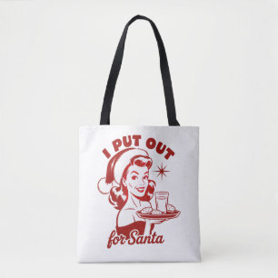 Bolso De Tela Puse para Santa Snarky Navidad Sarcástico