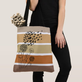 Bolso De Tela Pusteblume mit Tölter Tasche