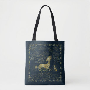Bolso De Tela Qilin En Rest Golden Tapestry
