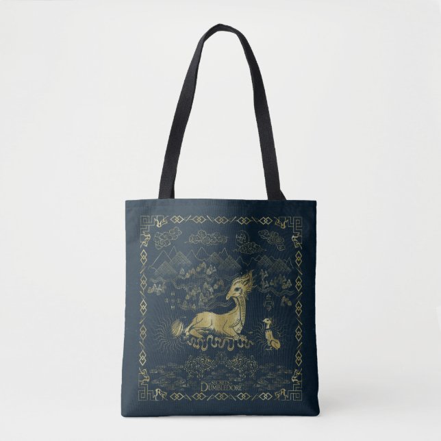 Bolso De Tela Qilin En Rest Golden Tapestry (Anverso)