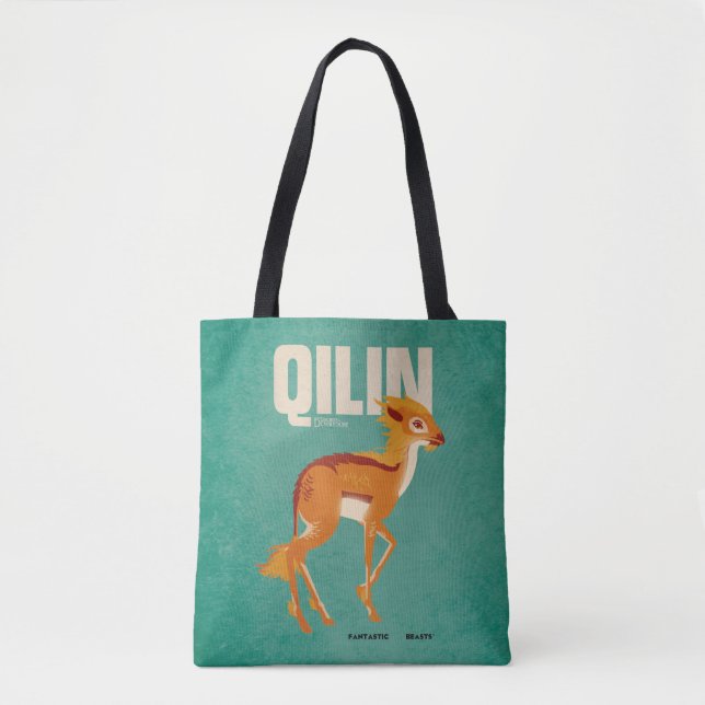 Bolso De Tela Qilin Vintage Graphic (Anverso)