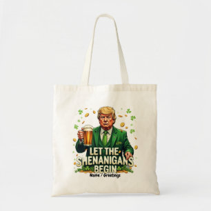 Bolso De Tela Que Comiencen Las Travesuras Divertidas Trump Día 