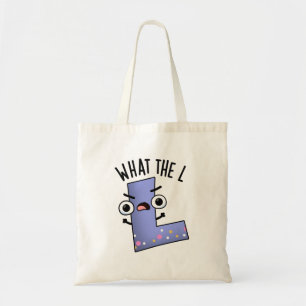 Bolso De Tela Qué Divertida Letra L Pun