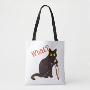Bolso De Tela Qué - dueño del gato