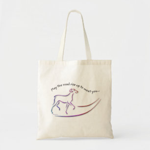 Bolso De Tela Que el camino se levante con totes de perros