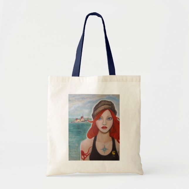 Bolso De Tela Qué el mar dio me a tote (Frente)