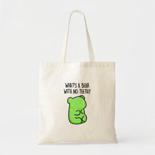 Bolso De Tela ¿Qué es un oso sin dientes divertidos gatitos de o