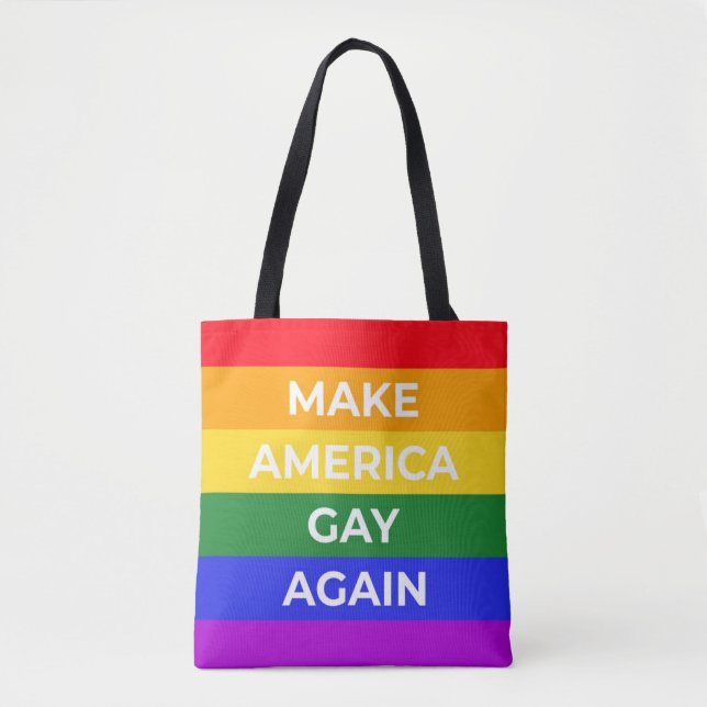 Bolso De Tela Que Estados Unidos vuelva a ser gay (Anverso)