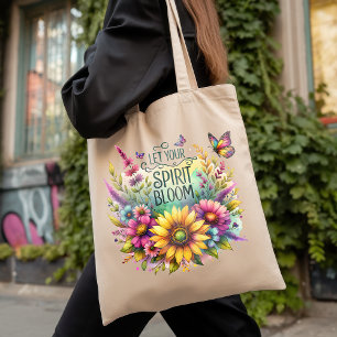 Bolso De Tela Que florezca tu espíritu