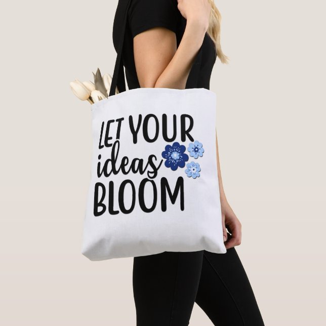 Bolso De Tela Que florezcan tus ideas (Detalle)