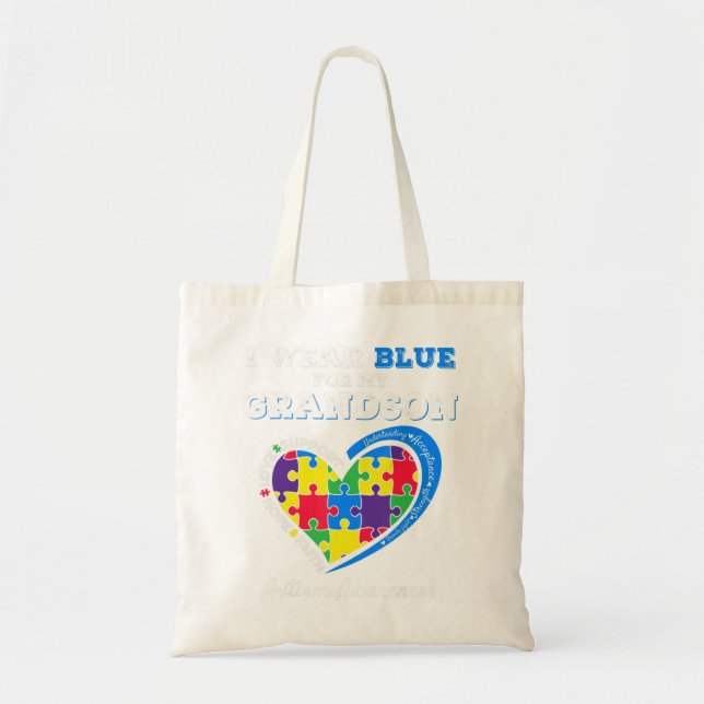 Bolso De Tela Qué gran regalo para una conciencia de autismo a j (Frente)