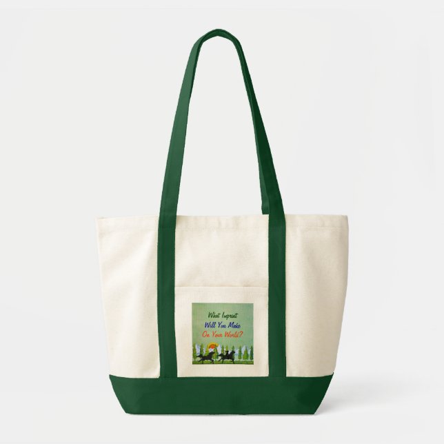 Bolso De Tela Qué impresión usted hará (Frente)