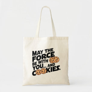 Bolso De Tela Que la fuerza esté contigo y las galletas
