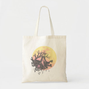 Bolso De Tela Que la guía de la luna, lobo en la luna y letras g