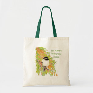 Bolso De Tela Que la naturaleza traiga paz, cito, otoño de pollo