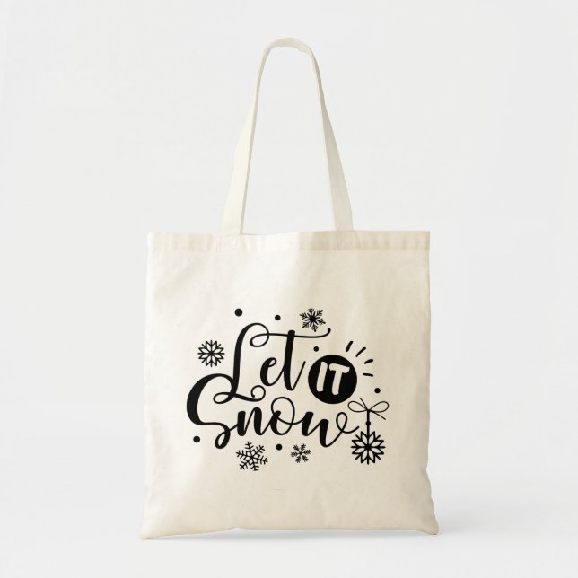 Bolso De Tela Que La Nieve (Frente)