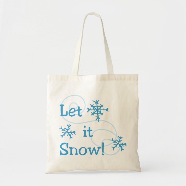 Bolso De Tela Que La Nieve (Frente)
