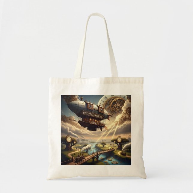 Bolso De Tela Qué largo viaje extraño (Frente)