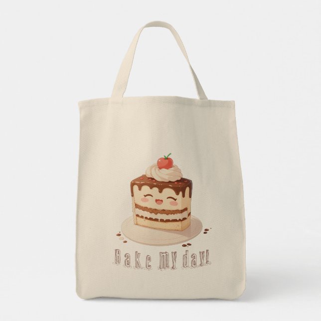 Bolso De Tela ¡Que me haga el día! (Reverso)