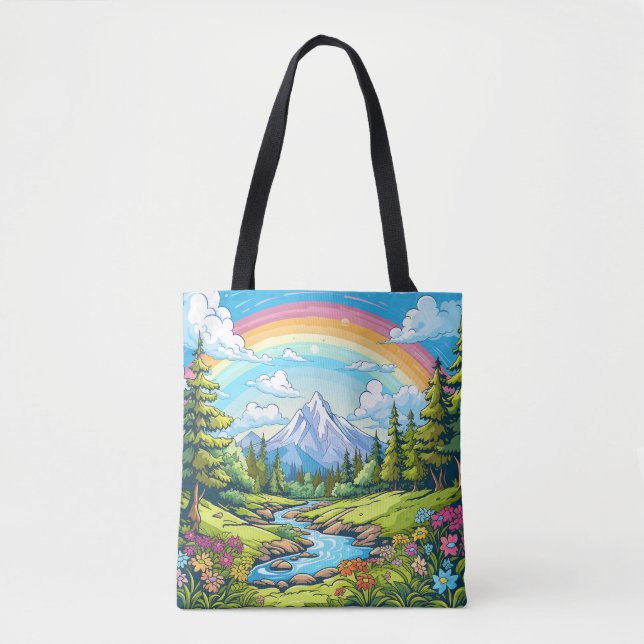 Bolso De Tela Que Pasen Un Día Delicioso (Anverso)