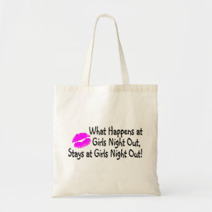 Bolso De Tela Qué sucede en la noche de los chicas hacia fuera